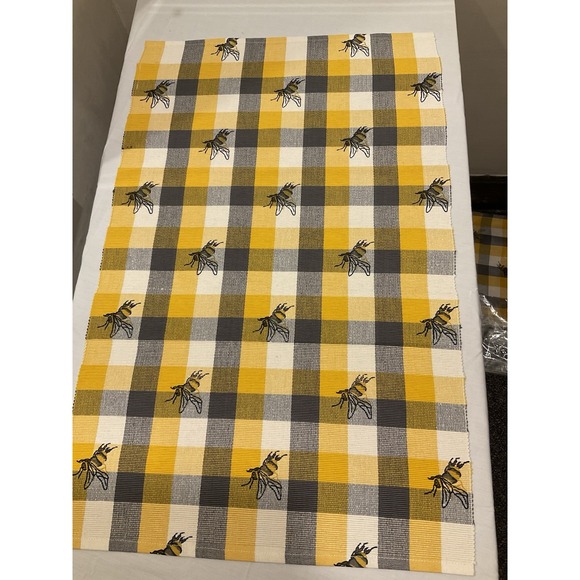 The Unbranded Brand Other - Country Bumble‎ Honey Bee Kitchen Mat 30"x20" Table Runner Floor Mat